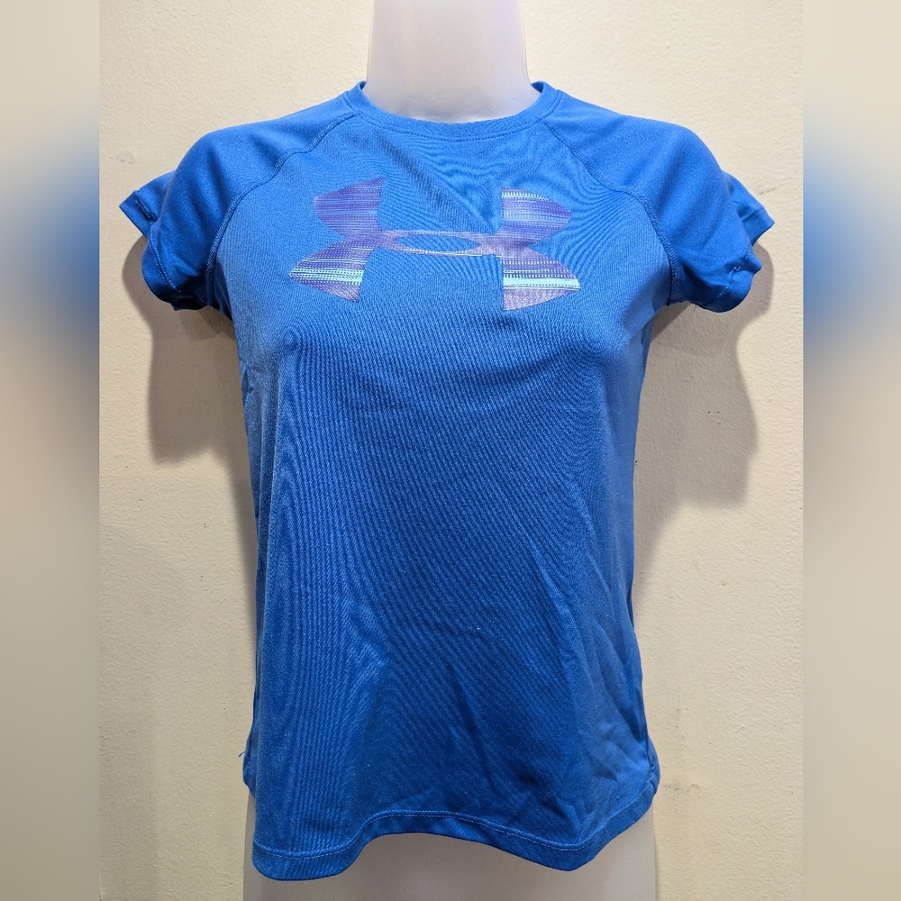 Under Armour Women's Vibrant Blue Short Sleeve Tee Size Medium